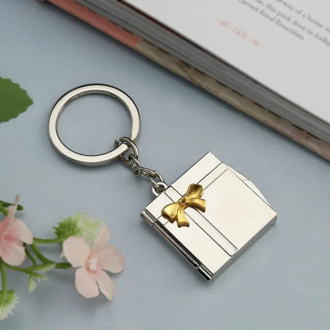 Book shape keychain