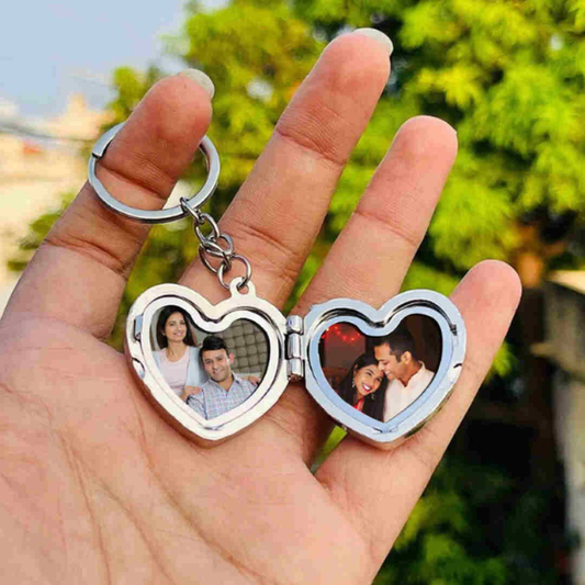 Personalized Photo Locket Keychains