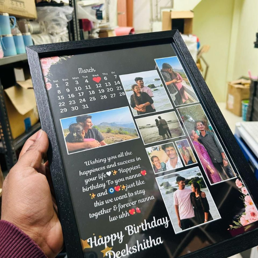 Calendar theme frame - Personalized Photo Calendar Frame