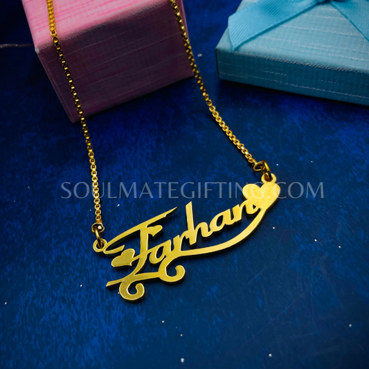 Layers Heart 24kt Gold plated Premium Necklace with Warranty