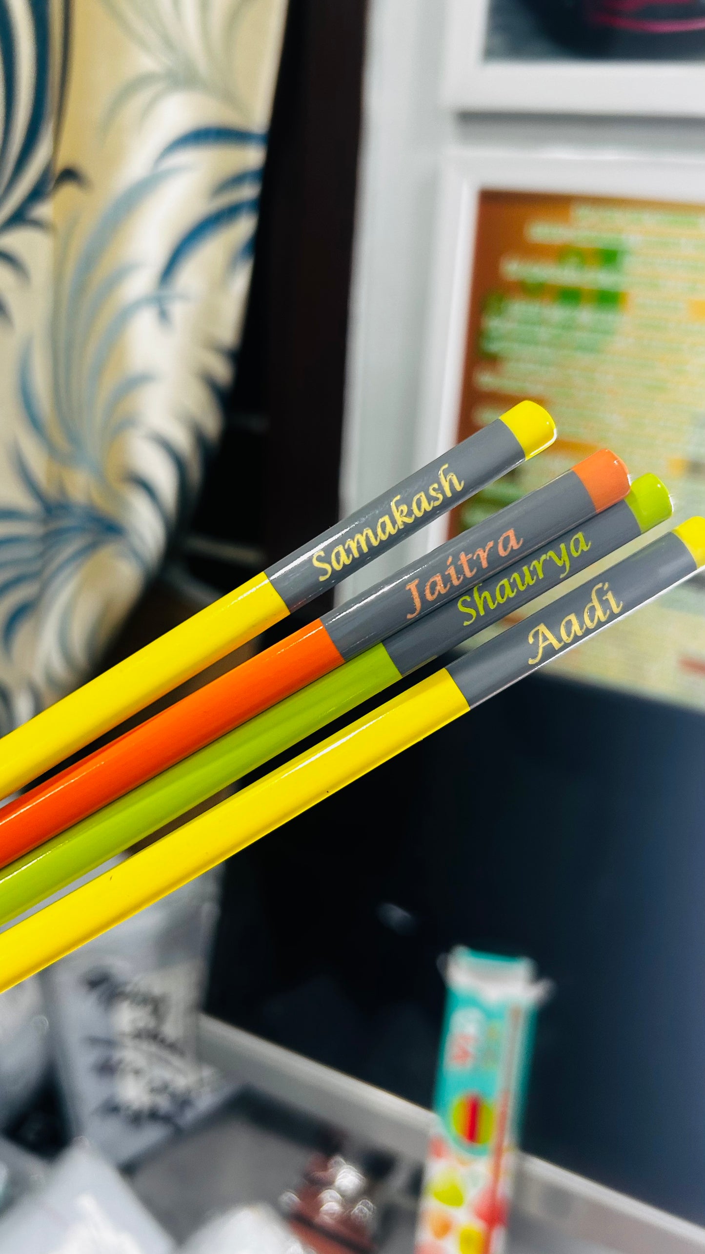 Name Pencils Customised Personlised for kids