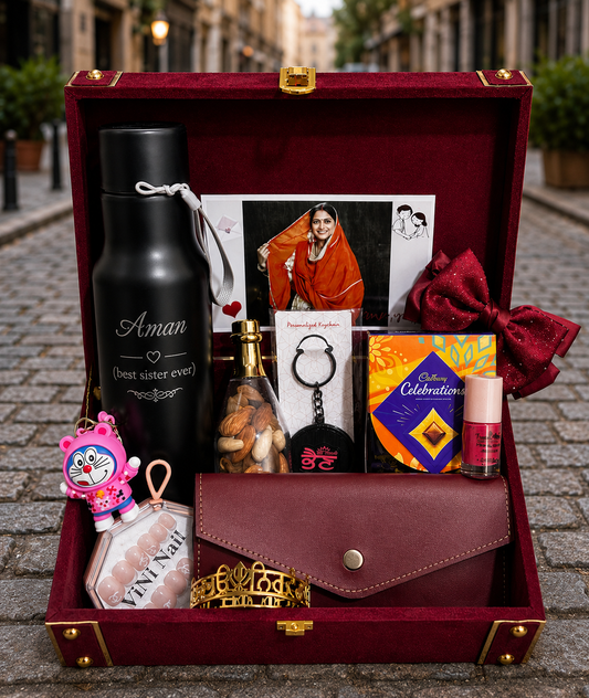 Trunk Box Premium Sister Hamper (Rakhi Birthday)  Free Delivery Cp