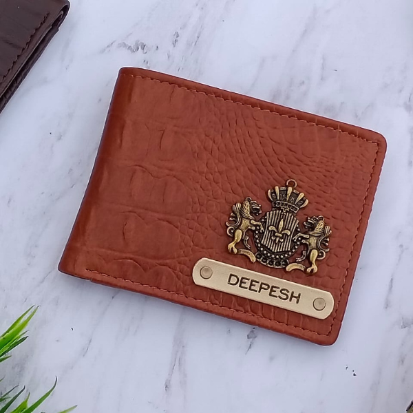Premium Croc Texture Leather Wallet