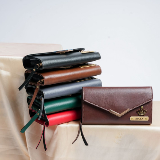 Premium Women Purse 3Fold Leather Clutch