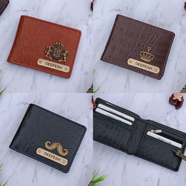 Premium Croc Texture Leather Wallet