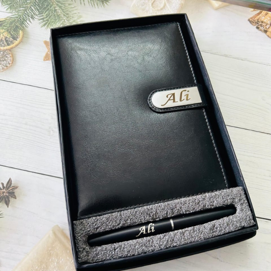 Premium Customised Diary & Pen Gift Set