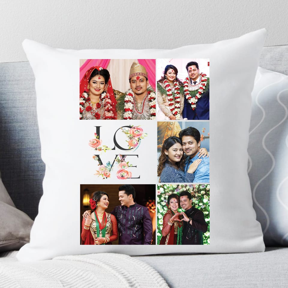 Personalized Photo Collage Cushion