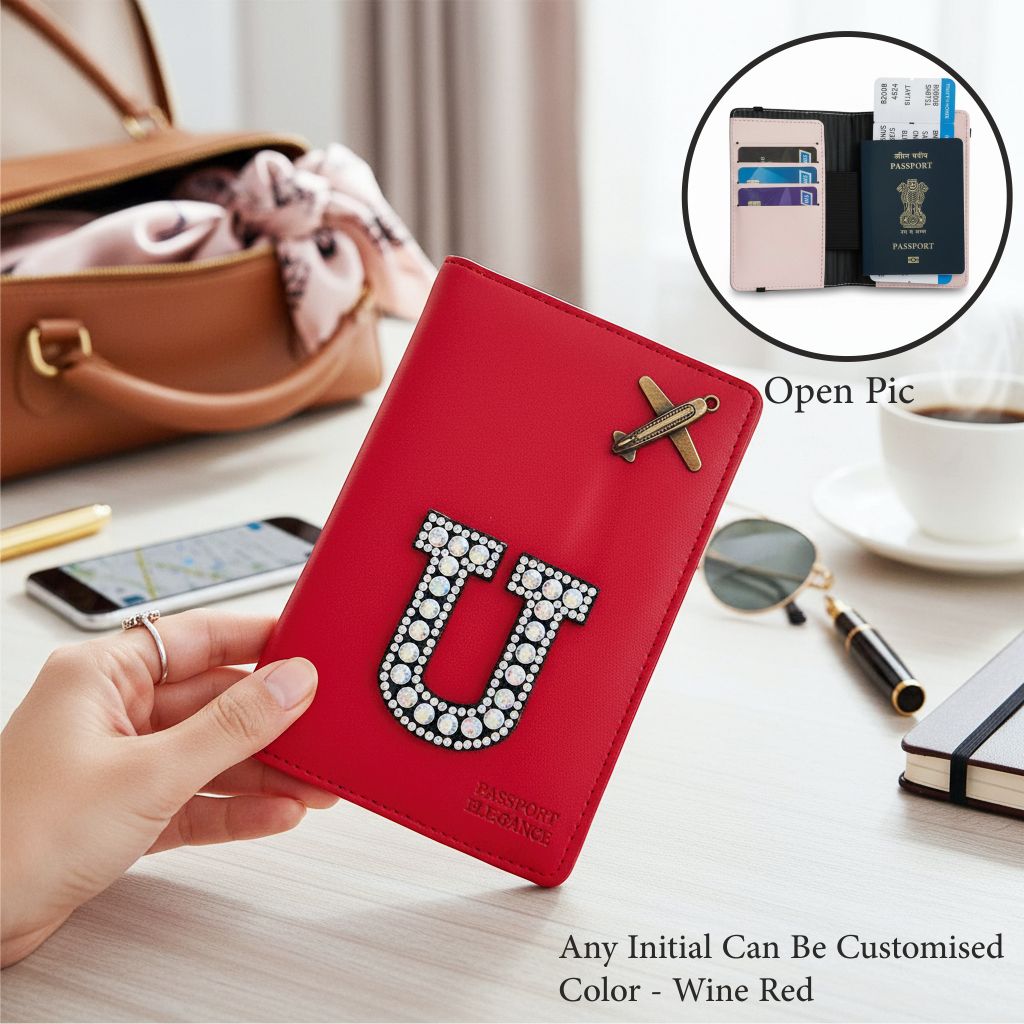 Elegance Initial Passport Cover